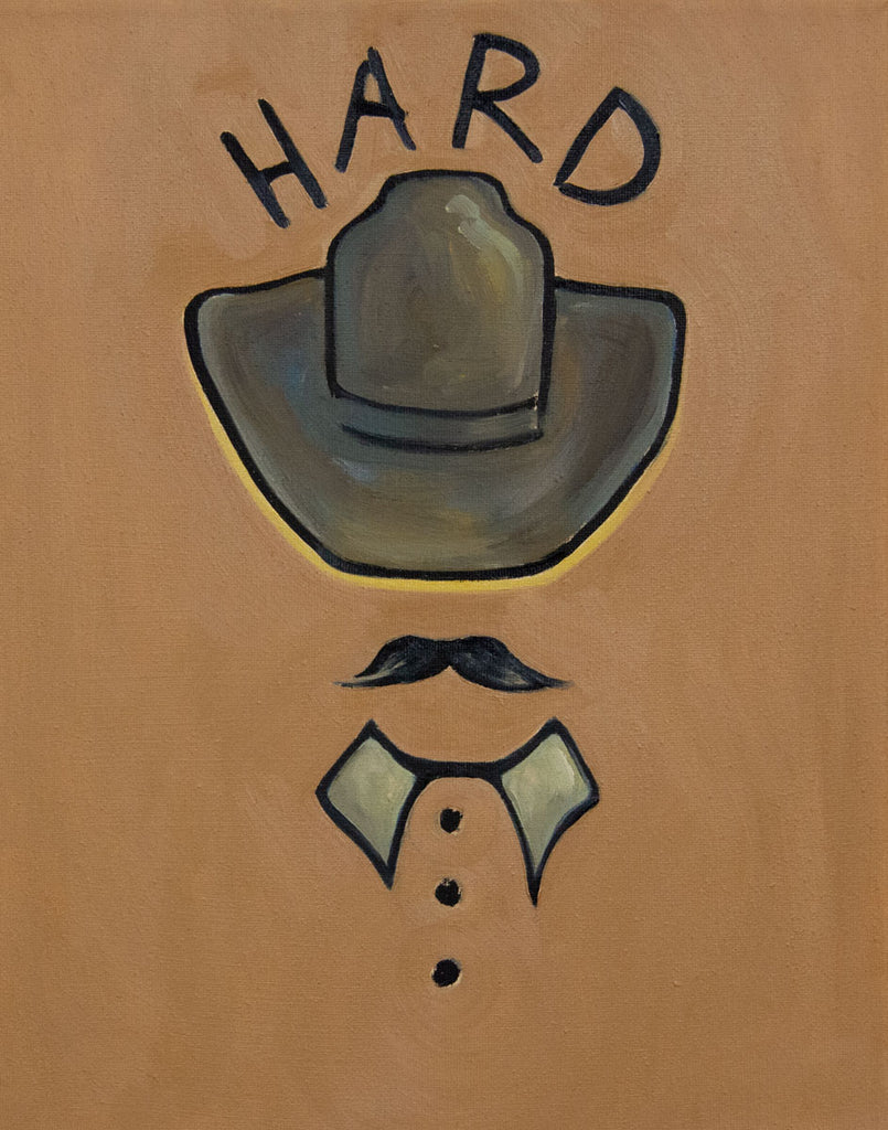 Hard cowboss portrait by Gina Teichert