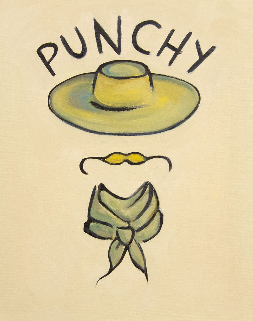 Punchy buckaroo portrait by Gina Teichert