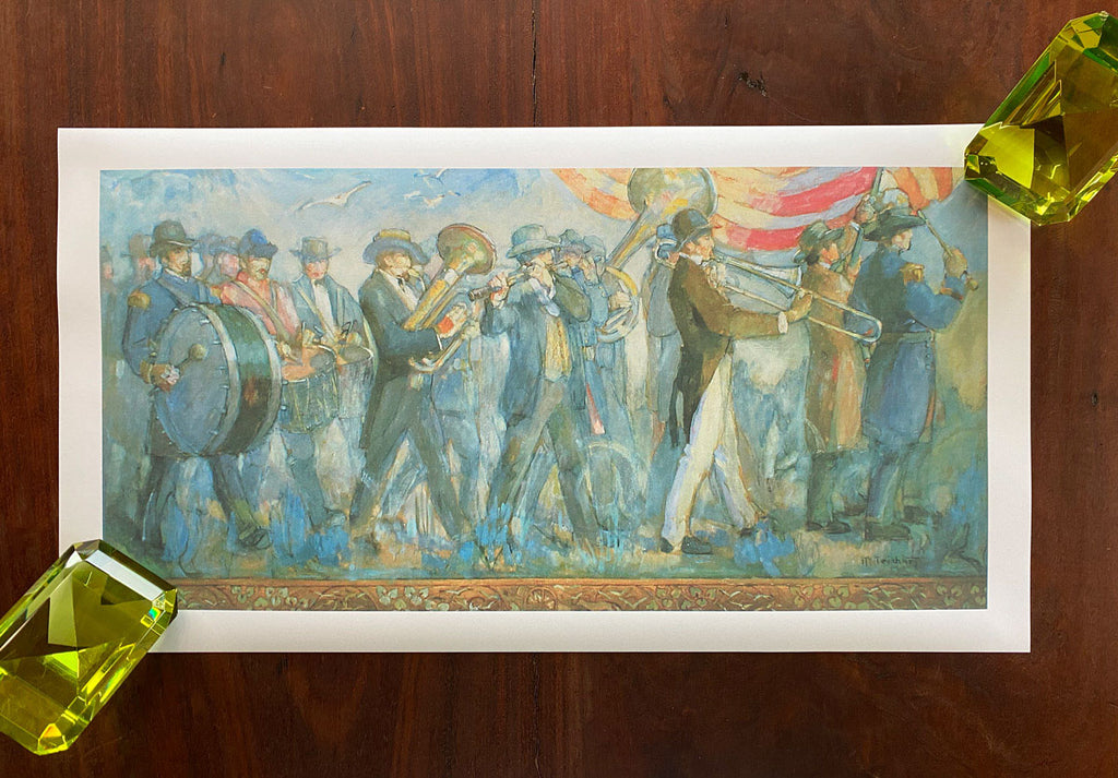 4th of July marching band painting by Minerva Teichert 