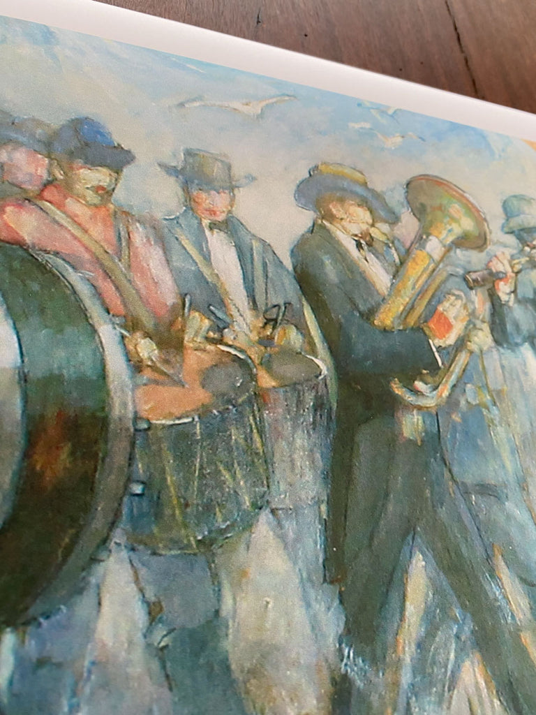 Beasley Pioneer Band painting by Minerva Teichert detail