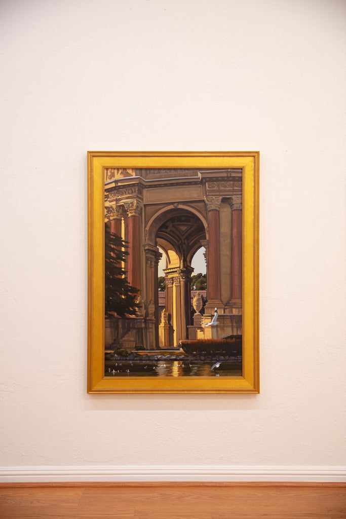 Original oil painting of the Palace of Fine Arts San Francisco