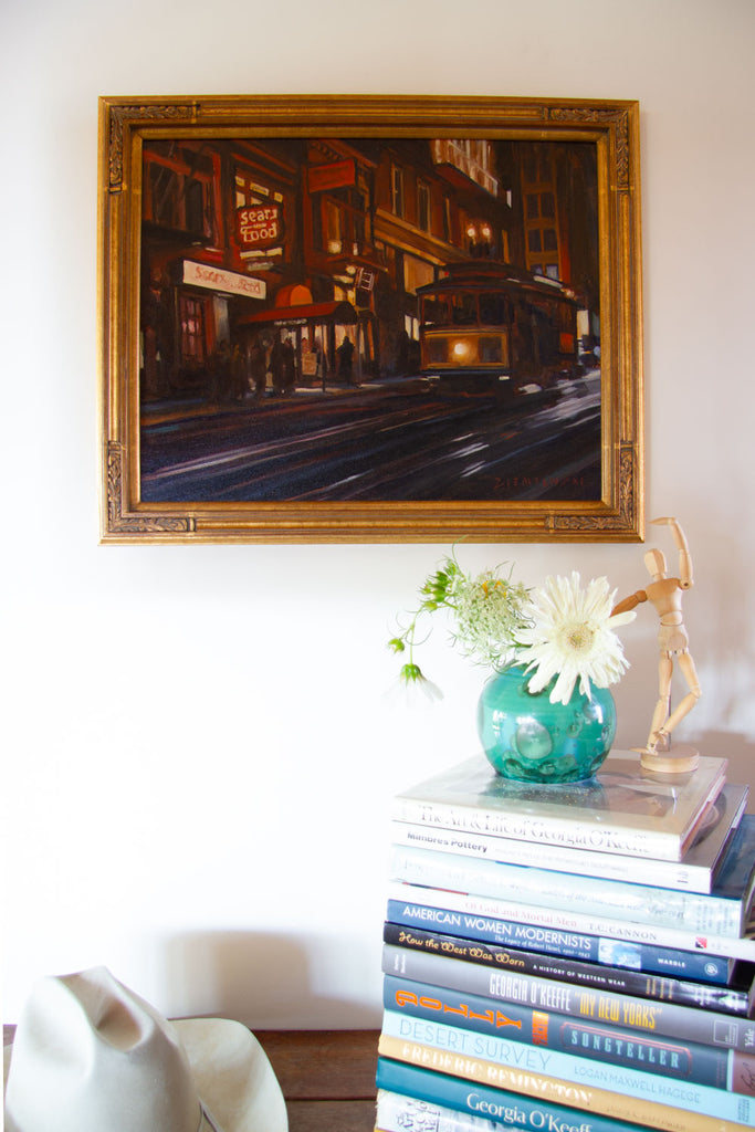Painting of a San Francisco trolley or street car