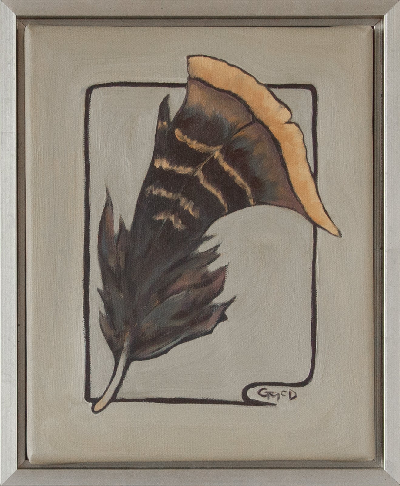 Turkey feather painting | Gina Teichert | Contemporary western art