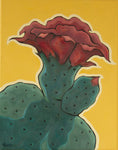 Cactus blossom painting | Gina Teichert | Prickly pear flower