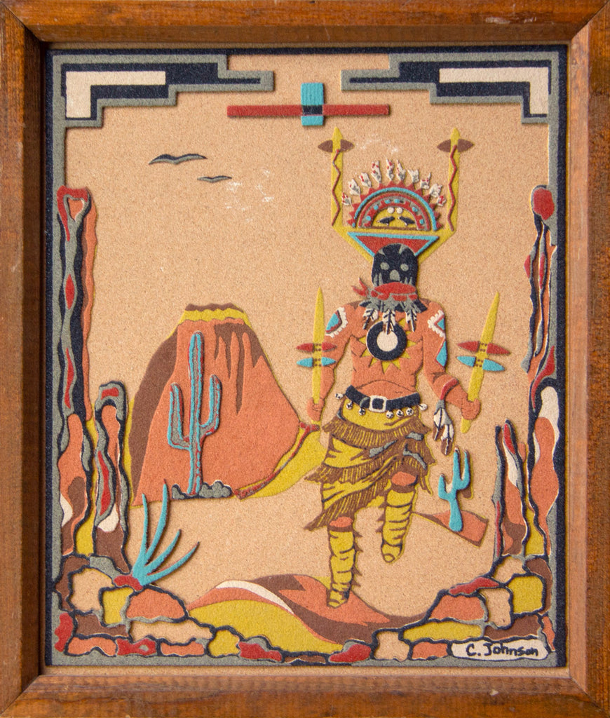 apache god sand art