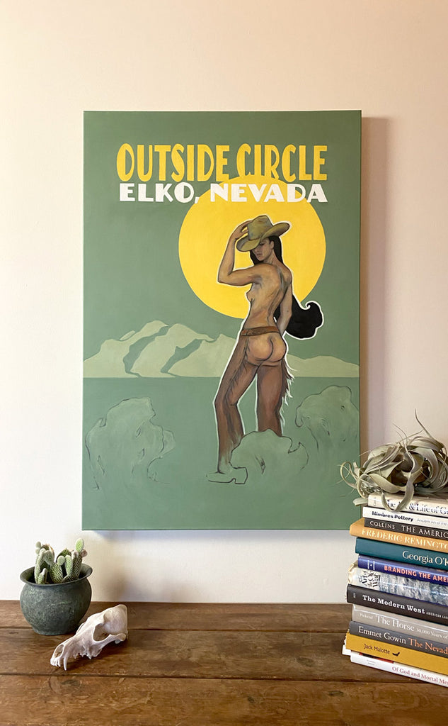 outside circle show poster artwork by Gina Teichert
