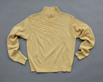 Gold metallic lightweight sweater with beading and embroidery women's smal