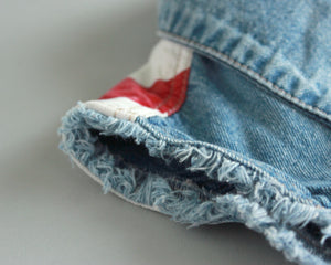 American flag denim vest by L.E.I. junior's size large