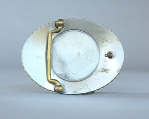 Cowboy belt buckle back 
