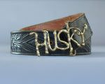 Husky belt buckle handmade
