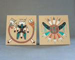 Navajo Yei and sun sand paintings 