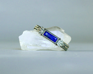 Lapis lazuli western bracelet cuff