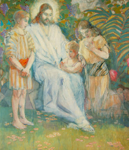 Christ and the Children | Minerva Teichert Print | Paper