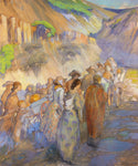 Zion Ho! Handcart Pioneer Painting | Minerva Teichert | Paper Print