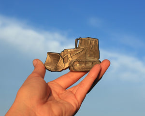 Tractor belt buckle brass