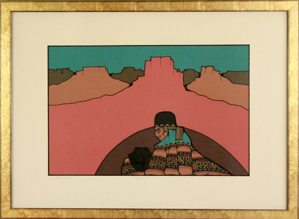 Signed and numbered southwest screen print by Amado Pena Jr 