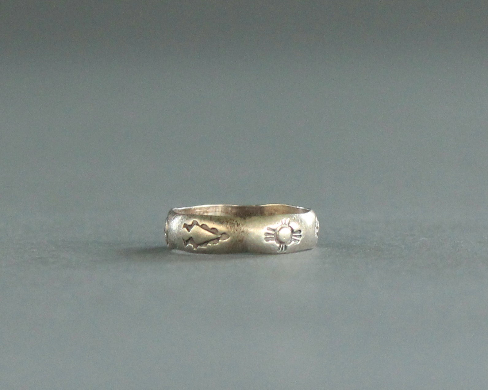 jerome begay stamped silver southwest ring