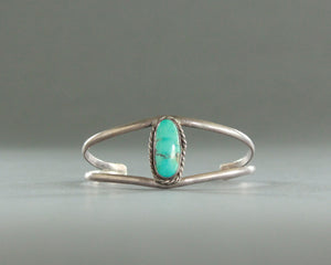 classic silver and turquoise bracelet 