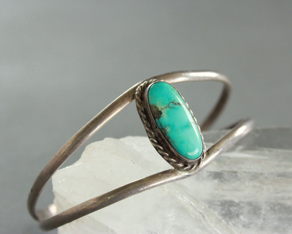 classic silver and turquoise bracelet 
