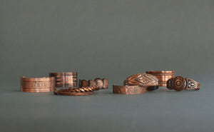 Vintage copper bracelets from High Desert Dry Goods 