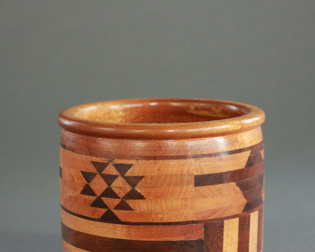 southwest wooden inlay bowl 