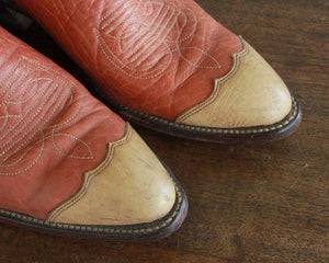 vintage frye cowboy boots men's size 11