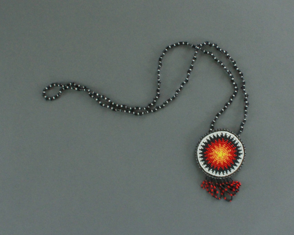 Southwest beaded medallion necklace for sale or trade 