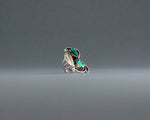 huge 1970s turquoise and silver southwest ring