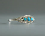 small signed sterling turquoise bracelet