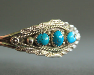 small signed sterling turquoise bracelet
