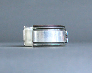 Navajo turquoise row bracelet modern design