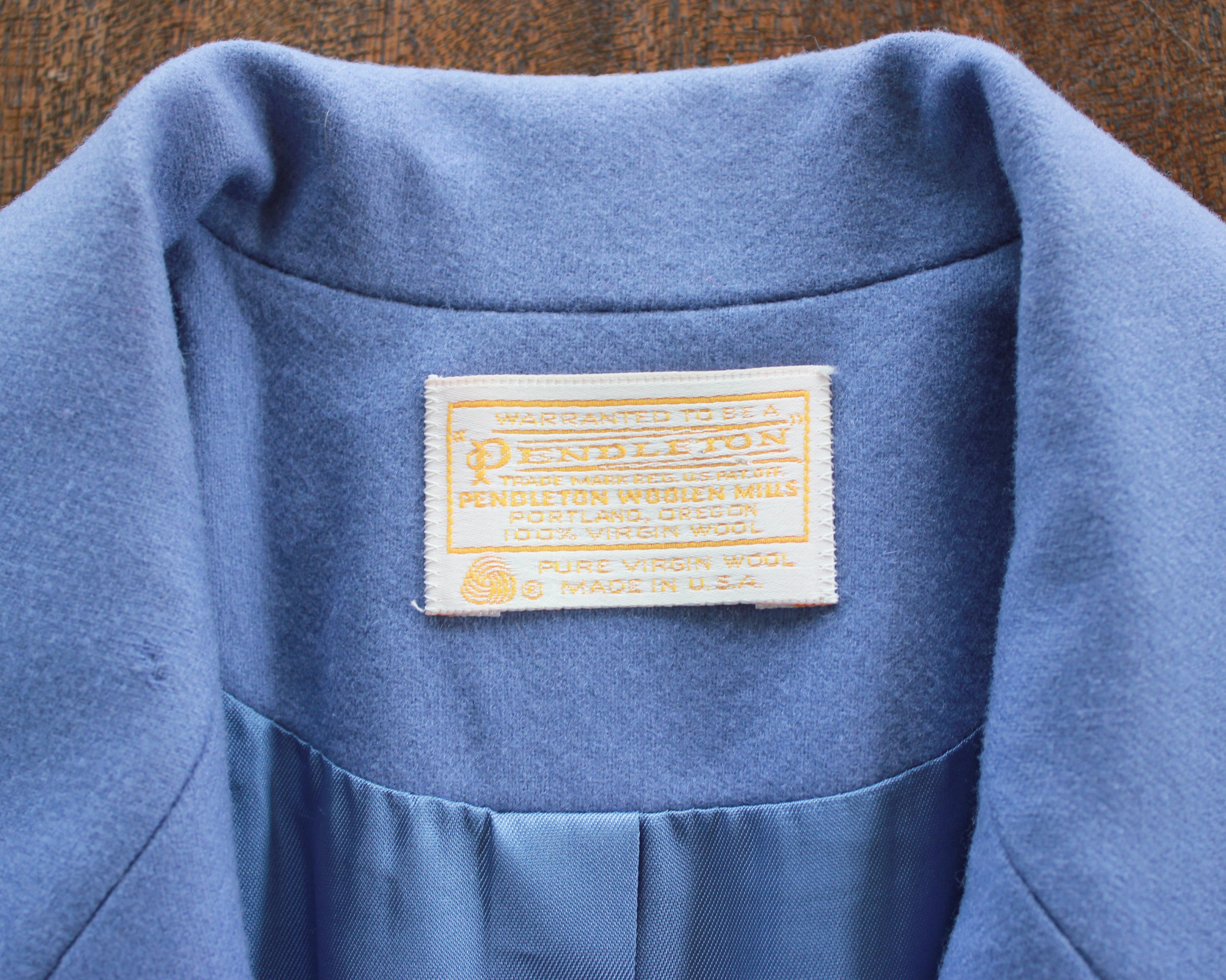 Pendleton Wool light blue blazer womens size 6 