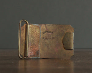 Wells Fargo antique belt buckle Tiffany New York 