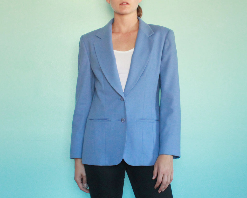 Pendleton Wool light blue blazer womens size 6 