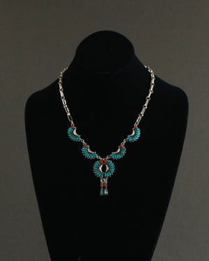 southwest petite point statement necklace